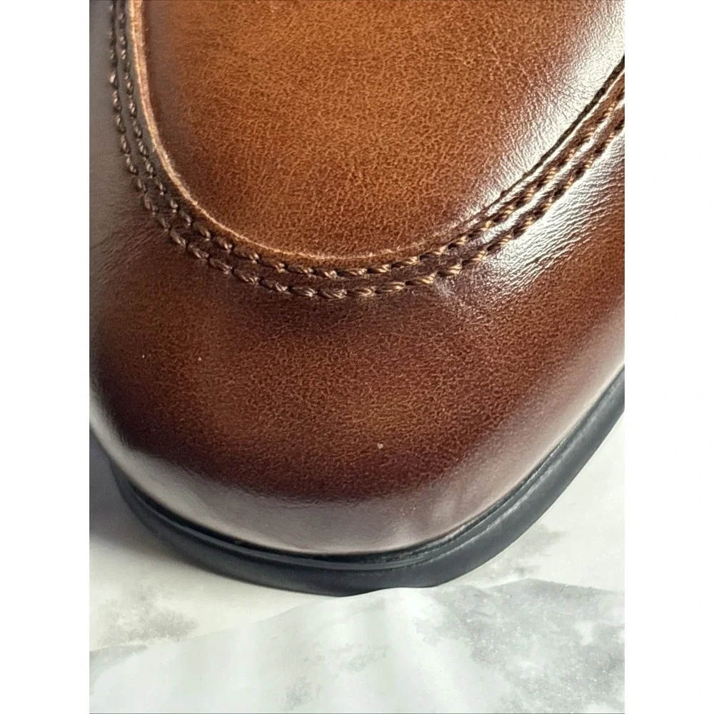 ALFANI Men's Brown Otis Bit Slip-On Loafers with Buckle Size 11 M
